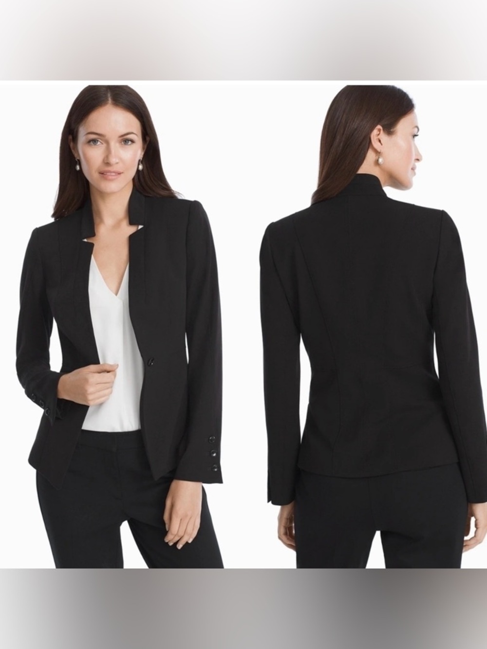 White House Black Market Classic Black Blazer